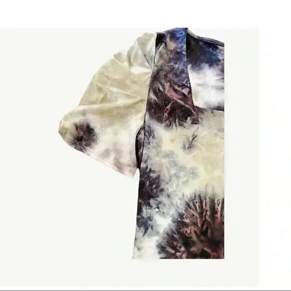 Socialite Curve Plus Tie Dye Tee Bodysuit  Office Date Party Ombre  Plus SZ 1X - Picture 3 of 5